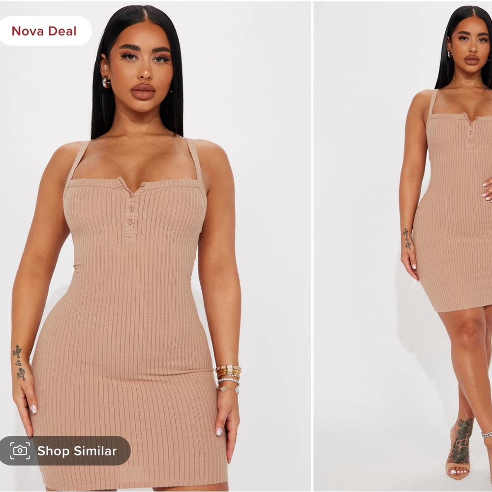 Tan Dress
